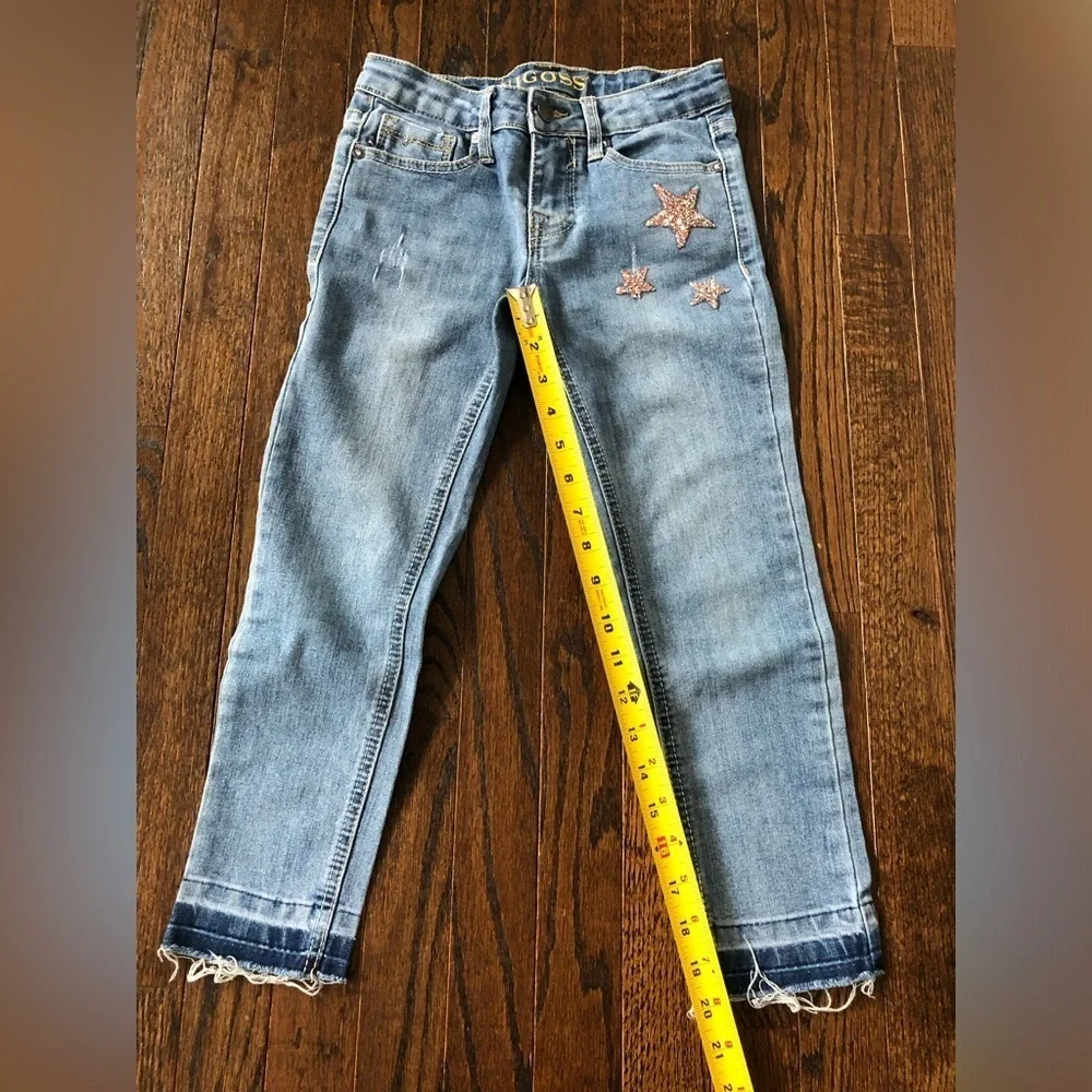 VIGOSS Girls (6-7?) The Austin Ankle Skinny Mid-Rise Crystal Stars Vintage Jeans - Picture 10 of 13